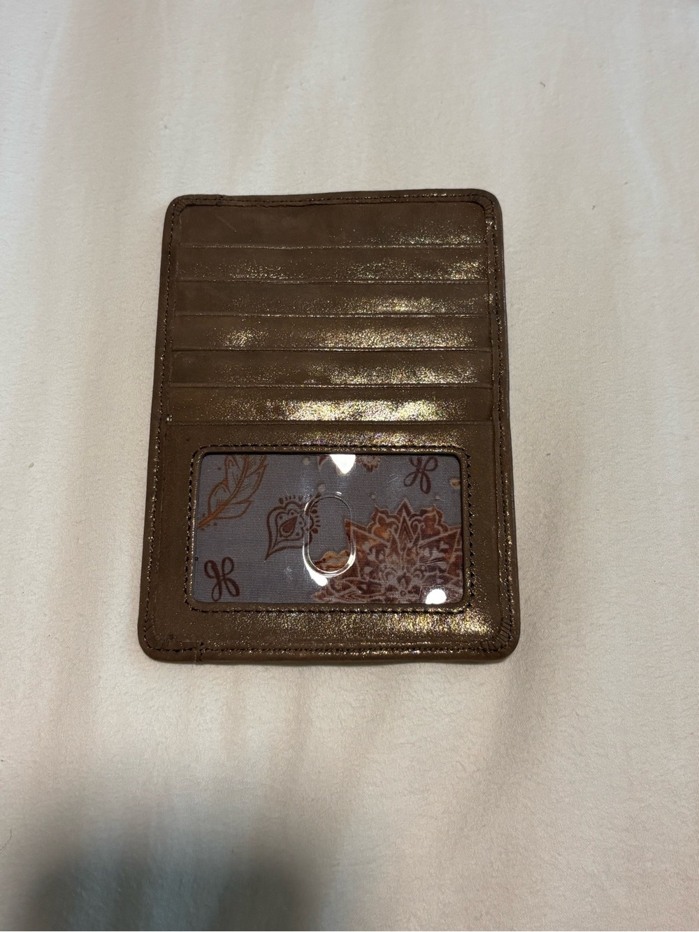 HOBO Metallic Brown Card & ID Holder